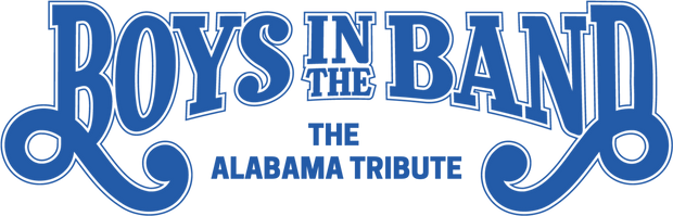 Boys In The Band Alabama Tribute Blue Font DTF (direct-to-film) Transfer