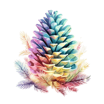 Bright Pastel Colored Cone DTF (direct-to-film) Transfer