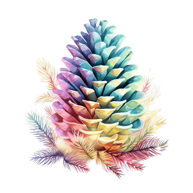 Bright Pastel Colored Cone DTF (direct-to-film) Transfer