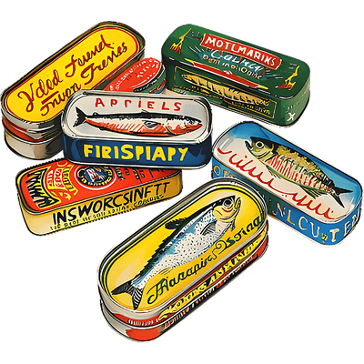 Canned Fish DTF (direct-to-film) Transfer