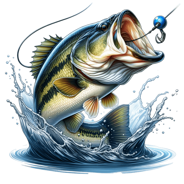 Caught Bass DTF (direct-to-film) Transfer