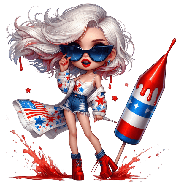 Celebrate 4th of July DTF (direct-to-film) Transfer