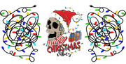 Christmas Skeleton-Christmas Vibes 16oz UV DTF Libby Cup Wrap