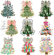 Multiple Christmas Trees 9 DTF (direct-to-film) Transfer