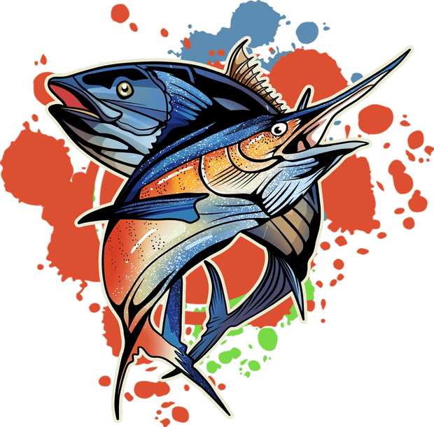 Color Dops 2 Fish DTF (direct-to-film) Transfer