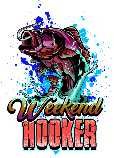 Color Drip Weekend Hooker DTF (direct-to-film) Transfer