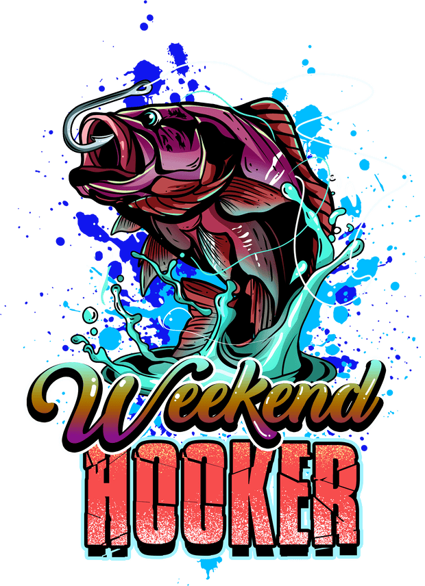 Color Drip Weekend Hooker DTF (direct-to-film) Transfer