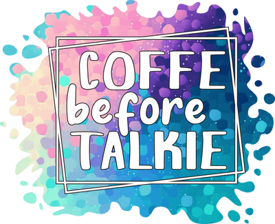 Color Spots Coffee Before Talkie DTF (direct-to-film) Transfer