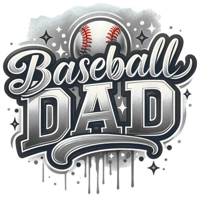 Colordrip Baseball Dad 2 Shades Gray DTF (direct-to-film) Transfer