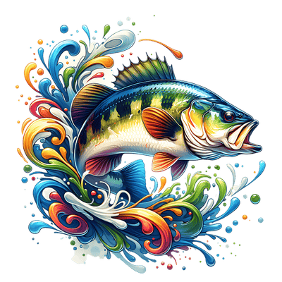 Colorful Fish Color Drip Water DTF (direct-to-film) Transfer