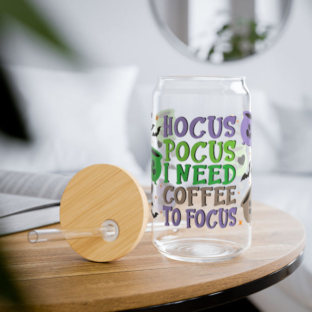 Hocus Pocus I need Coffee 16oz UV DTF Libby Wrap