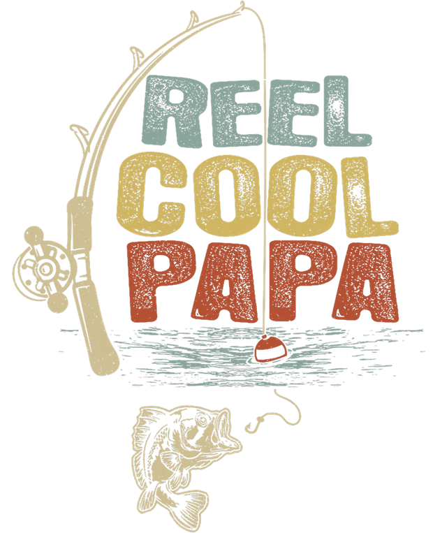 Cool Papa Fish & Reel DTF (direct-to-film) Transfer