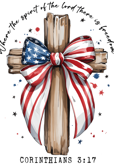 Corinthians USA Cross DTF (direct-to-film) Transfer