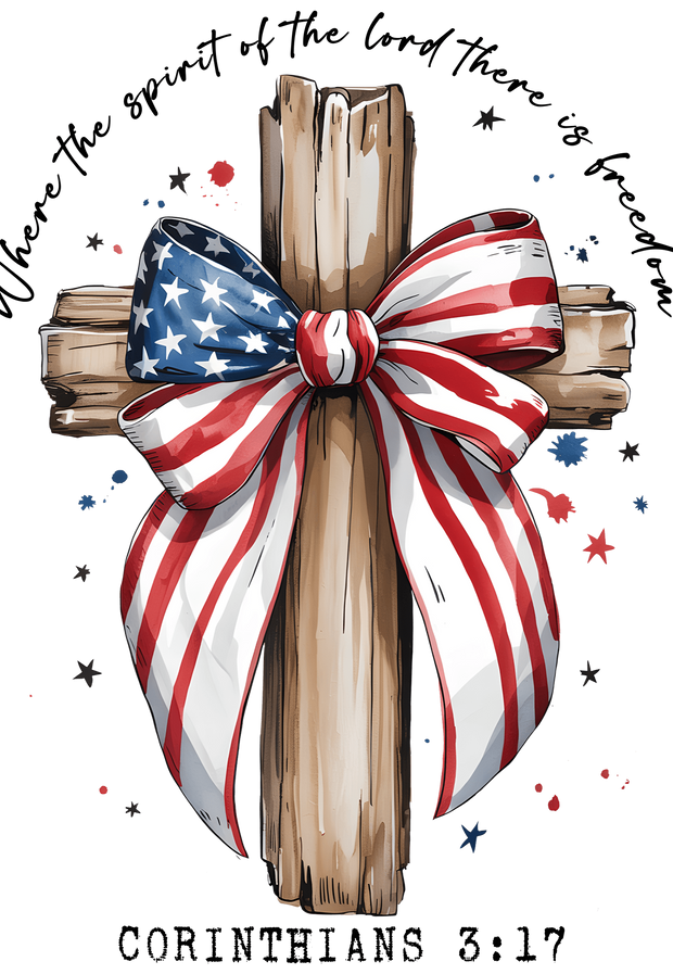 Corinthians USA Cross DTF (direct-to-film) Transfer