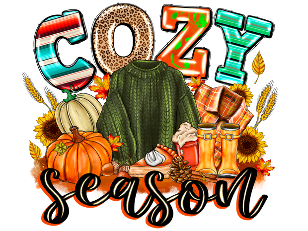 Cozy Season-2 DTF (direct-to-film) Transfer