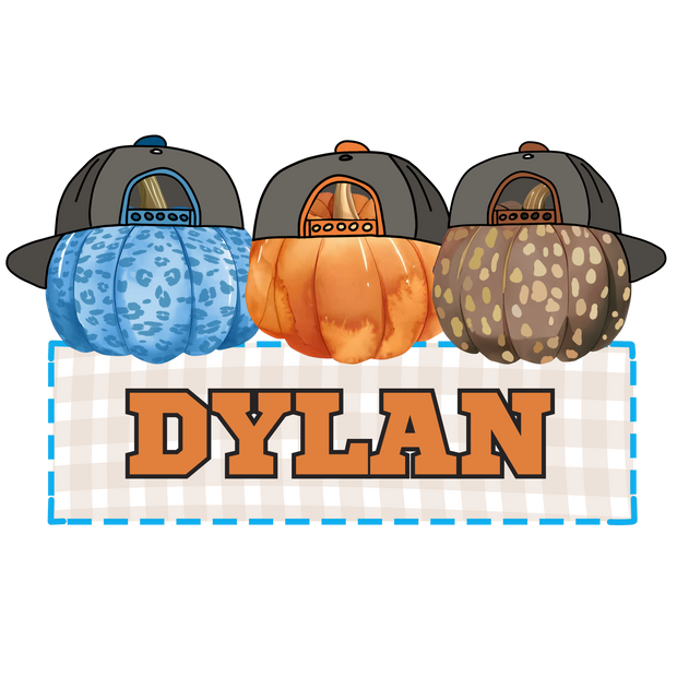 Personalized Pumpkins for Boy or Girl (direct-to-film) Transfer