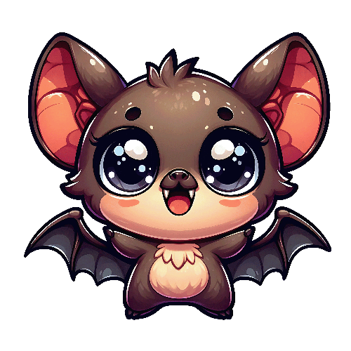 Cute Bat Halloween DTF (direct-to-film) Transfer