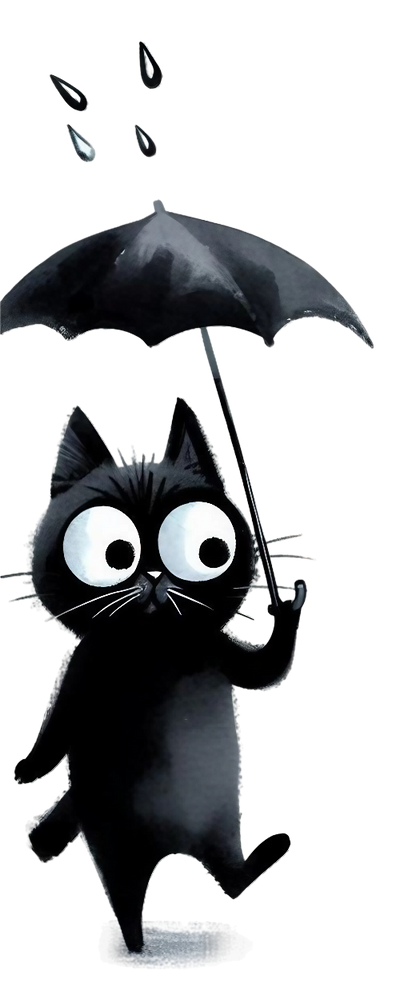 Cute Black Cat 16 Halloween DTF (direct-to-film) Transfer