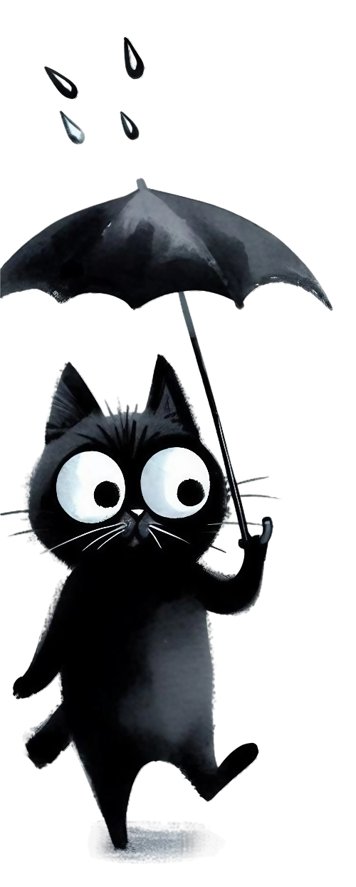 Cute Black Cat 16 Halloween DTF (direct-to-film) Transfer