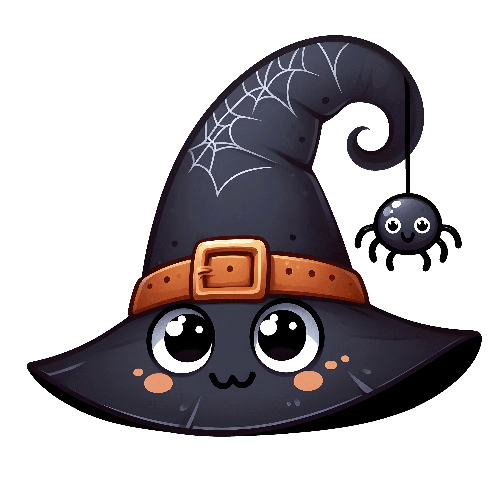 Cute Witch Hat Halloween DTF (direct-to-film) Transfer