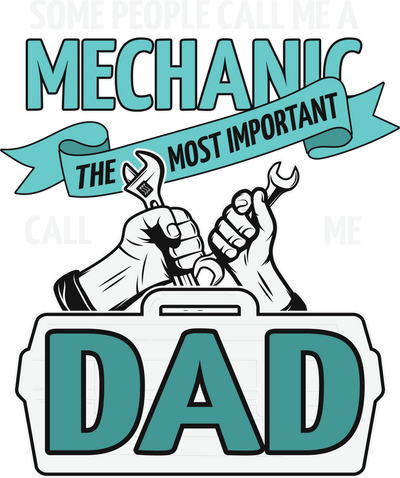 Dad Hands Holding Wrenches DTF (direct-to-film) Transfer