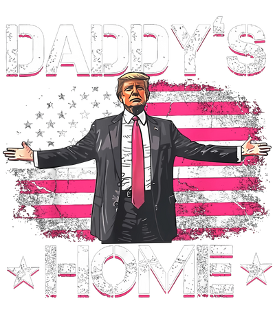 Daddy's Home Distressed Flag Trump DTF (direct-to-film) Transfer