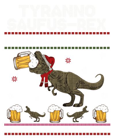 Dino and Beers Ugly Sweater DTF (direct-to-film) Transfer