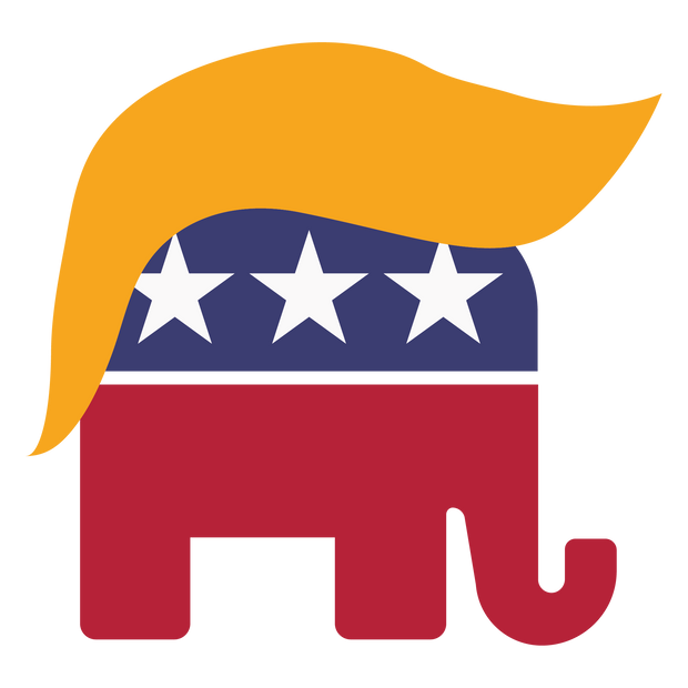 Donald Trump Republican Elephant DTF (direct-to-film) Transfer