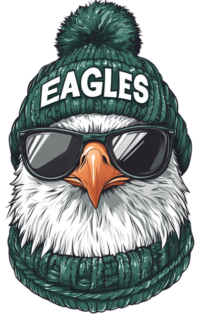 Eagles Beanie & Scarf DTF (direct-to-film) Transfer