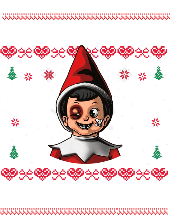 Elf Missing Teeth Ugly Sweater DTF (direct-to-film) Transfer