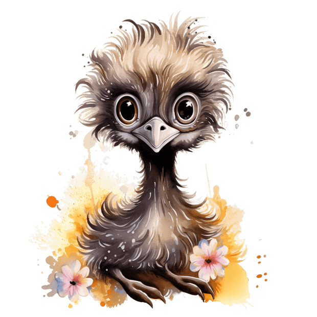 Emu Feet by Flowers DTF (direct-to-film) Transfer