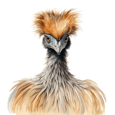 Emu Standing Bold DTF (direct-to-film) Transfer