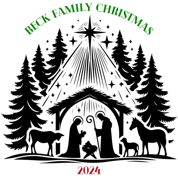 Personalized Family Christmas 2024 (direct-to-film) Transfer