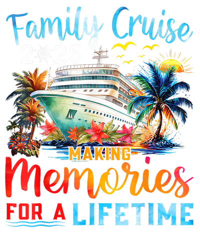 Family Cruise Lifetime in Blue DTF (direct-to-film) Transfer