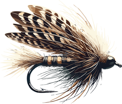 Feather Fly Fish Lure DTF (direct-to-film) Transfer