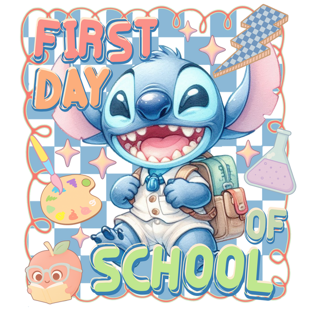 First Day Stitch in Suit DTF (direct-to-film) Transfer