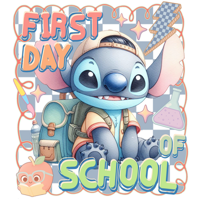 First Day of School Barefoot Stitch DTF (direct-to-film) Transfer