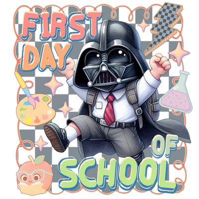 First Day of School Star Wars Boy DTF (direct-to-film) Transfer