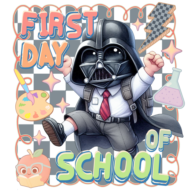 First Day of School Star Wars Boy DTF (direct-to-film) Transfer