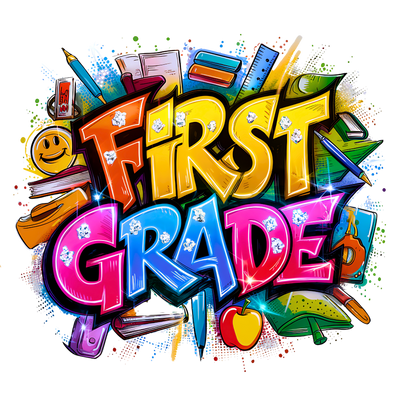 First Grade School Bundle DTF (direct-to-film) Transfer