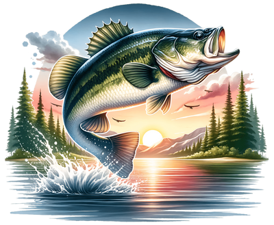 Fish Birds & Sunset DTF (direct-to-film) Transfer