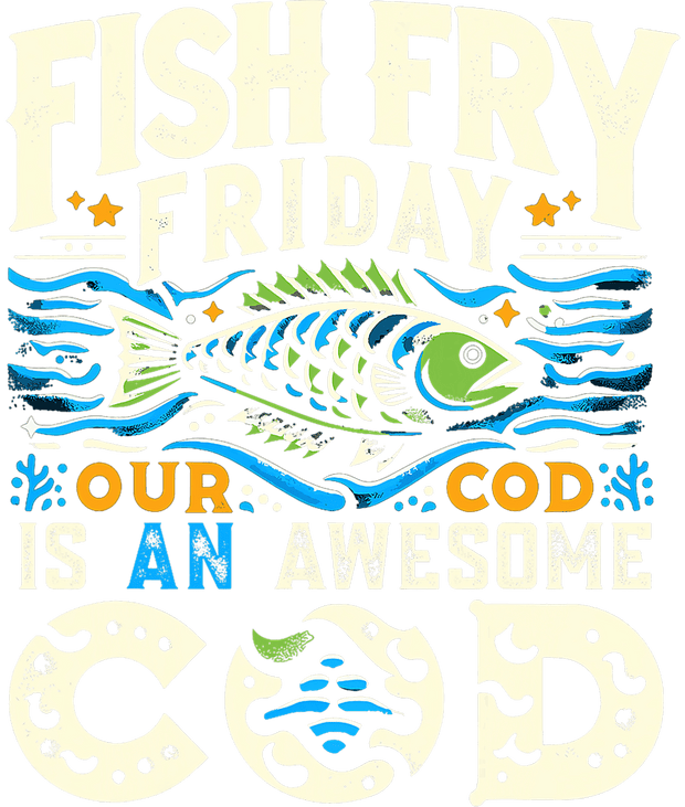 Fish Fry Friday Cod DTF (direct-to-film) Transfer