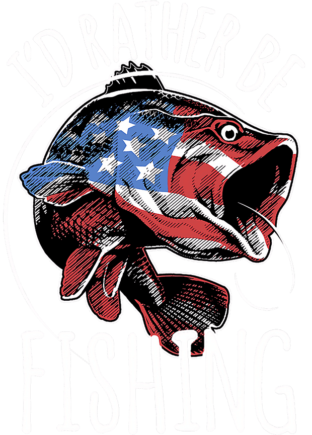 Fish in Flag Colors DTF (direct-to-film) Transfer