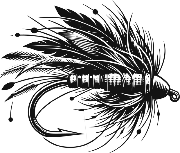 Fishing Lure for Fly Fishing DTF (direct-to-film) Transfer