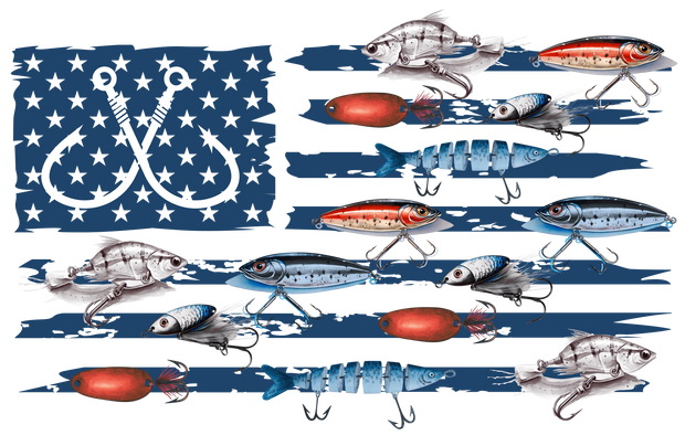 Flag of Lures DTF (direct-to-film) Transfer