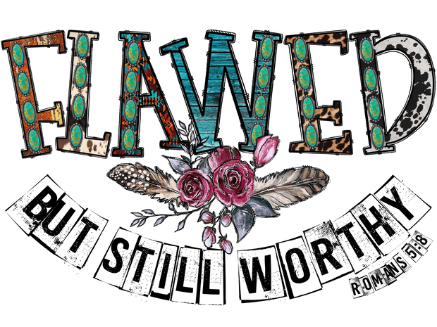 Flawed but Still Worthy Romans DTF (direct-to-film) Transfer