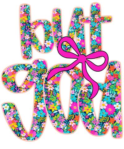 Floral But God DTF (direct-to-film) Transfer