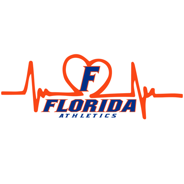 Florida Athletics Heartbeat DTF (direct-to-film) Transfer