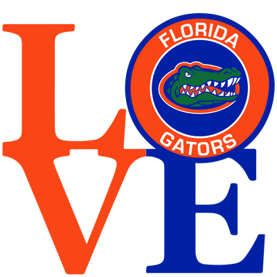 Florida Gators Love DTF (direct-to-film) Transfer