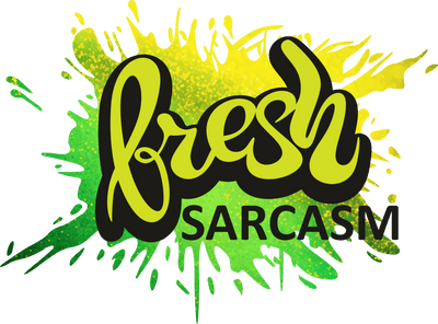 Fresh Sarcasm Yellow & Green Splatter DTF (direct-to-film) Transfer
